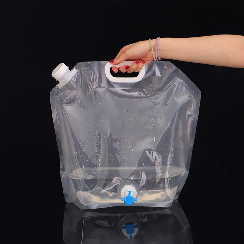 5L/10L Outdoor Camping Protable Folding Water Bags Car Drinking Carrier Container Kit Tourism and Camping Water Tank With Valve