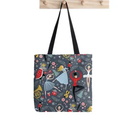 Shopper Clara's Cascanueces Ballet Printed Tote Bag para mujer, bolso de compras Harajuku, bolso de hombro para niña, bolso de lona para mujer