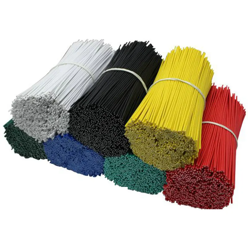 HQ BW01 Lashing 11 Colors PVC Coated 0.45-1.6MM Flat Round Binding Tie Cable Wire Bundle with Galvanized Annealed IRON CORE