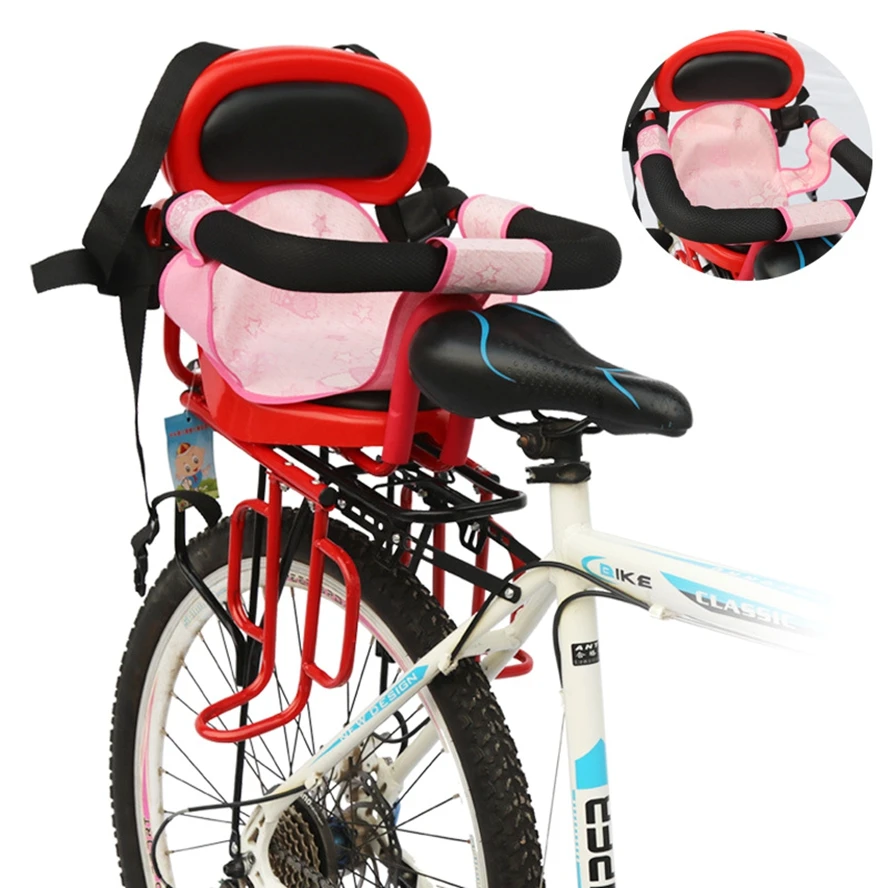 Children Safety Bicycle Seat Kids Bike Rear Chair Baby Safety Seat Mountain Bike Electric Bike Safety Seat Bicycle Back Saddle