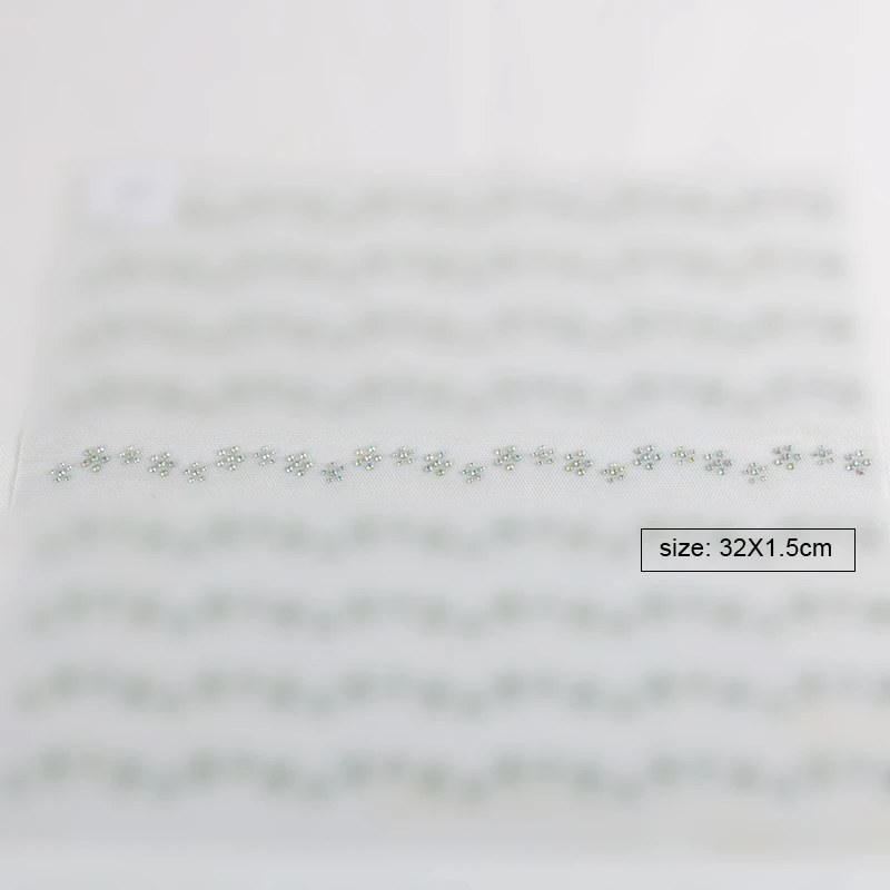 1 line hotfix rhinestone flower floral Heat transfer design iron on motif trimmings trims appliaque for dress