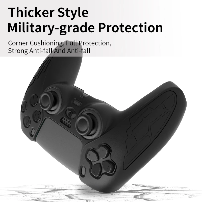 Thicken Protective  Cover Skin Soft Silicone Gel Rubber Case For SONY Playstation 5 PS5 Controller Gamepad Protection Case