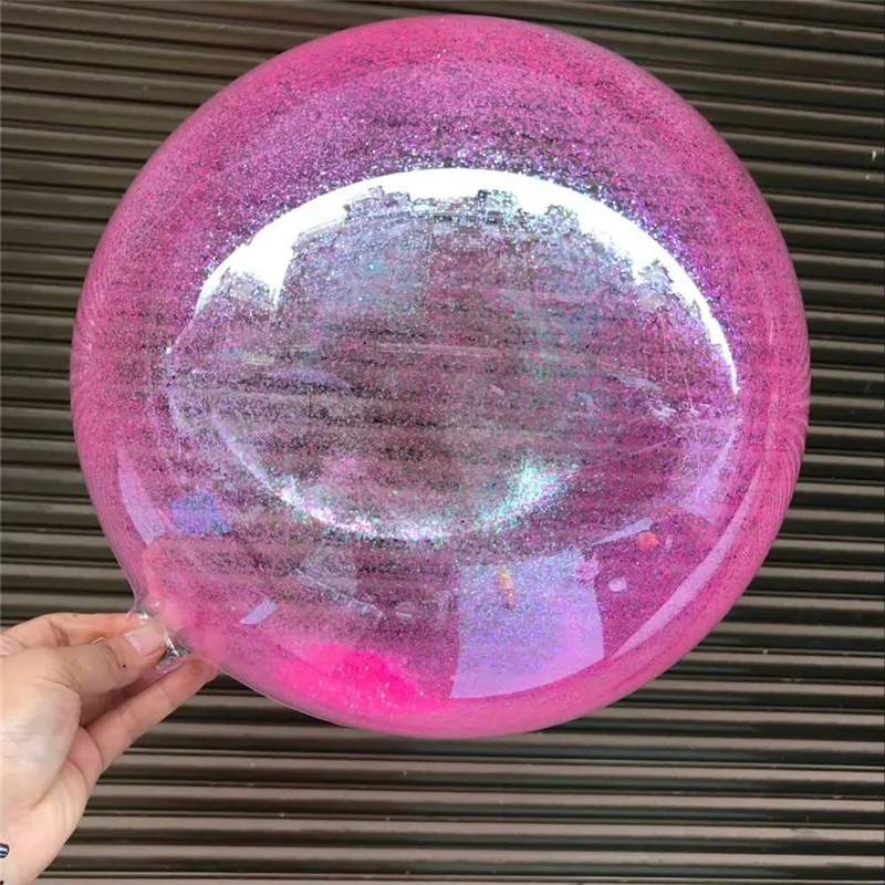 DIY Wedding Birthday Party Decoration Bobo Balloons 18 Inch colorful glitter Round PVC Transparent Christmas Decor Bobo globos