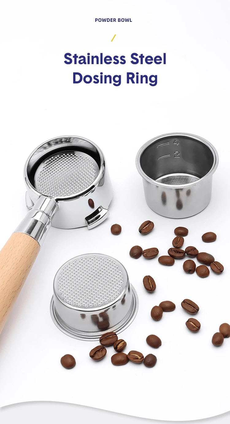 51MM Kaffee Filter Korb Ersatz Edelstahl Für Delonghi Boden Siebträger Espresso Gute Zubehör Barista Werkzeug – Detail 14