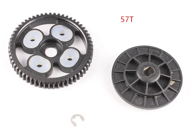 Rovan Steel 16/58 19T/55T Set campana frizione con ingranaggio cilindrico per veicoli 1/5 King Motor Baja e HPI Baja 5B 5T e 5SC