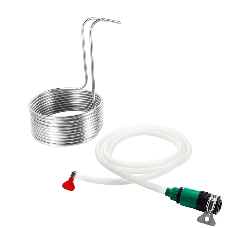 9.52x0.5x8m Stainless Steel Immersion Wort Chiller Tube For Home Brewing Super Efficient Wort Chiller Home Wine Making Machine