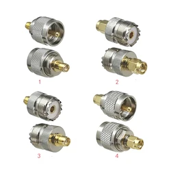 1pcs Connector Adapter SMA to UHF PL259 SO239 Male Plug & Female Jack RF Coaxial Converter Straight New