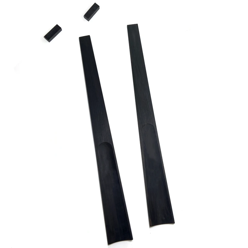 1pcs Excellent black Indonesia  grade A ebony 4/4  3/4  1/2  1/4  cello round fingerboard, with Top Nut