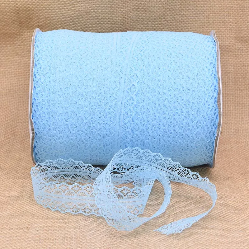 10M/Roll 100% Polyester Lace Trim Ribbon Christmas Festive Flower Wrapper Gift Box Supplies DIY Sewing Craft Party Decoration