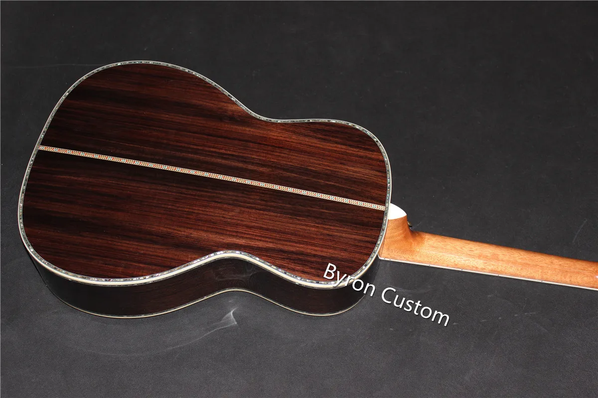 Grand Concert guitar OEM 39 inch ooo style classic acoustic Guitar,Ebony fingerboard Solid cedar  Acoustic can ship from US Uk