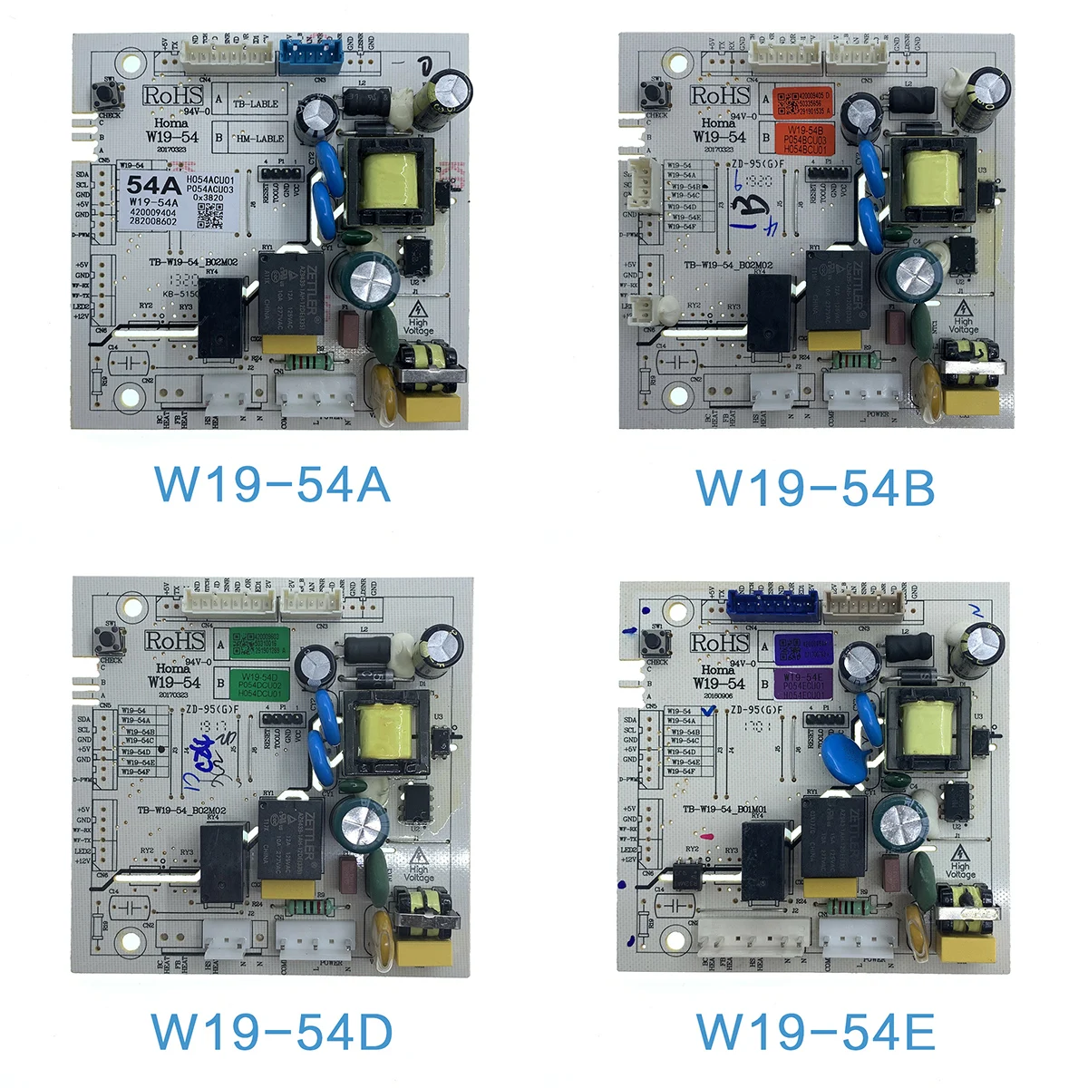 Homa W19-54A/B/C/D/E/F/G Refrigerator / Fridge Main PCB Power Control Board for Candy, Magic Chef, Super General, Frigidaire