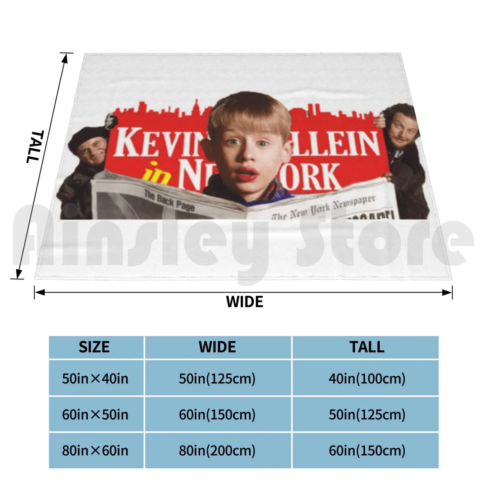 Kevin Mccallister Blanket Fashion Custom Kevin Mccallister Home Alone New York Mom Shock Face Mi Pobre Angelito