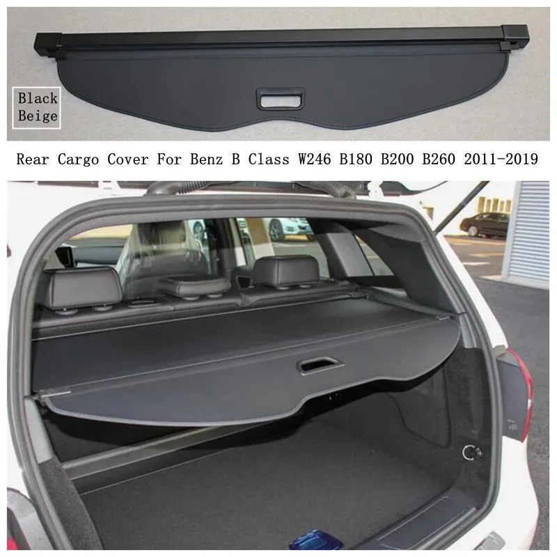 

Rear Cargo Cover For Benz B Class W246 B180 B200 B260 2011-2019 Privacy Trunk Screen Security Shield Shade Auto Accessories