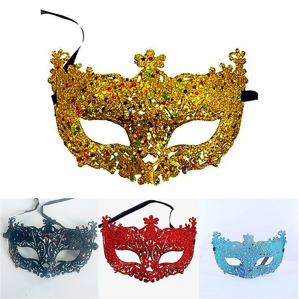 New Fashion Luxury Venetian Masquerade Mask Women Girls Sexy Fox Eye Mask For Fancy Dress Christmas Halloween Party