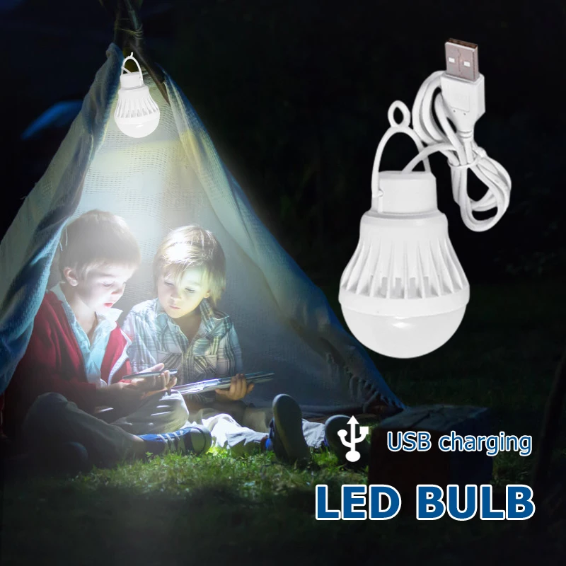 

3W/5W/7W Portable Lantern Camping Lights USB Bulb Power Bank Camping Equipment 5V LED For Tent Lanterns Camping Hiking USB Lamp