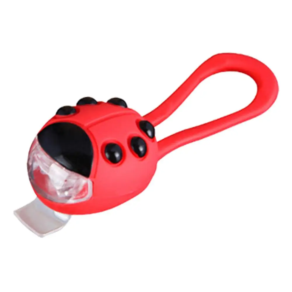 Bike Headlight Universal Children Bicycle Cute Ladybug Shape Front Lamp Stroller Scooter Ultralight Flashlight Head Lamps