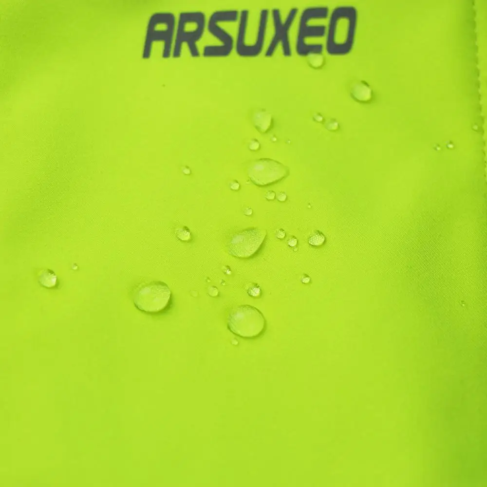 ARSUXEO giacche da ciclismo invernali da uomo Set maglie MTB termiche in pile impermeabile antivento abbigliamento sportivo pantaloni da bici tute