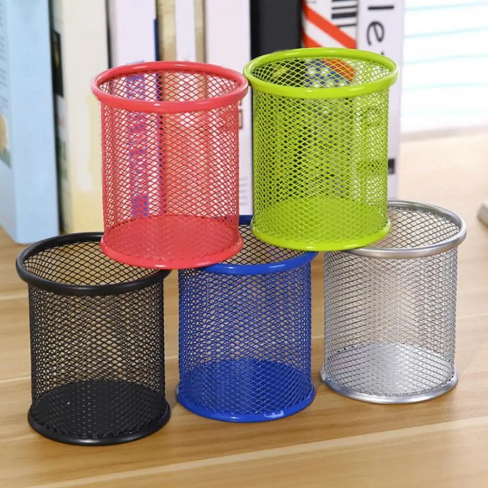 ปากกาขนาดใหญ่ Pencil กล่องสวมใส่ Wrought Iron เดสก์ท็อปปากกาตาข่ายกล่อง