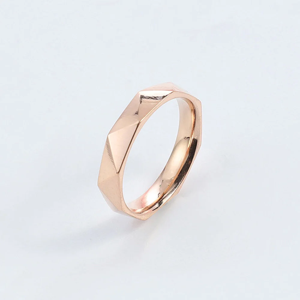 Ins Fashion Women Finger Rings Female Gold Color Stainless Steel Geometric Ring High Quality Statement Jewelry Anillos Mujer image 3