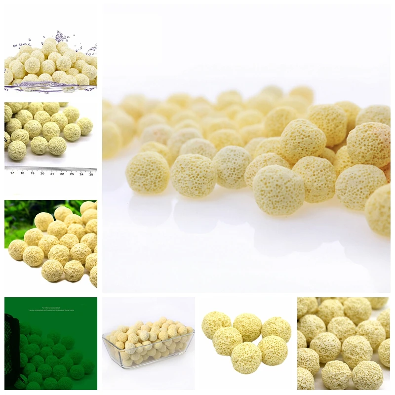 10 PCS Aquarium Filter Media Ball Bio Aquarium Media Net Bag Biological Ball for Fish Tank Filter