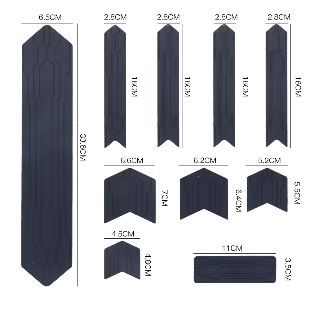 3M Silica MTB Road Bicycle Frame Scratch-Resistant Protector MTB Bike Chain Posted Guards Chain Protector