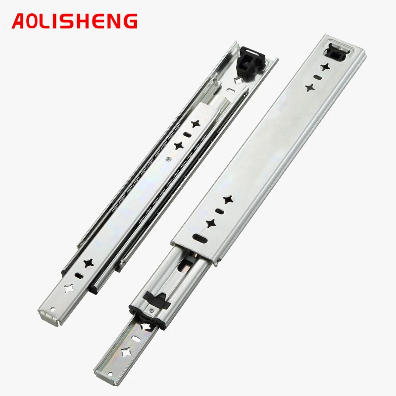 

AOLISHENG Heavy Duty Drawer Slides Full Extension Side Mount Ball Bearing RailsTrack Guide Glides Runners 170 lbs 1pair