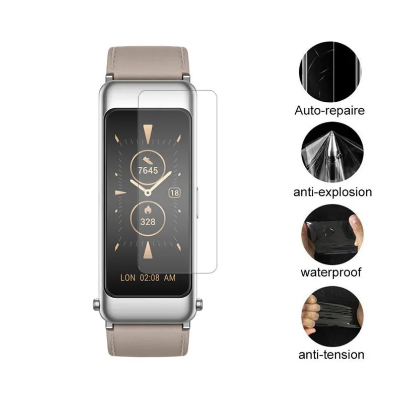 5 шт. прозрачный мягкий силиконовый чехол из ТПУ Smartband Защитная пленка для Huawei TalkBand Talk Band B6 смарт-браслет не оставляющее отпечатков пальцев