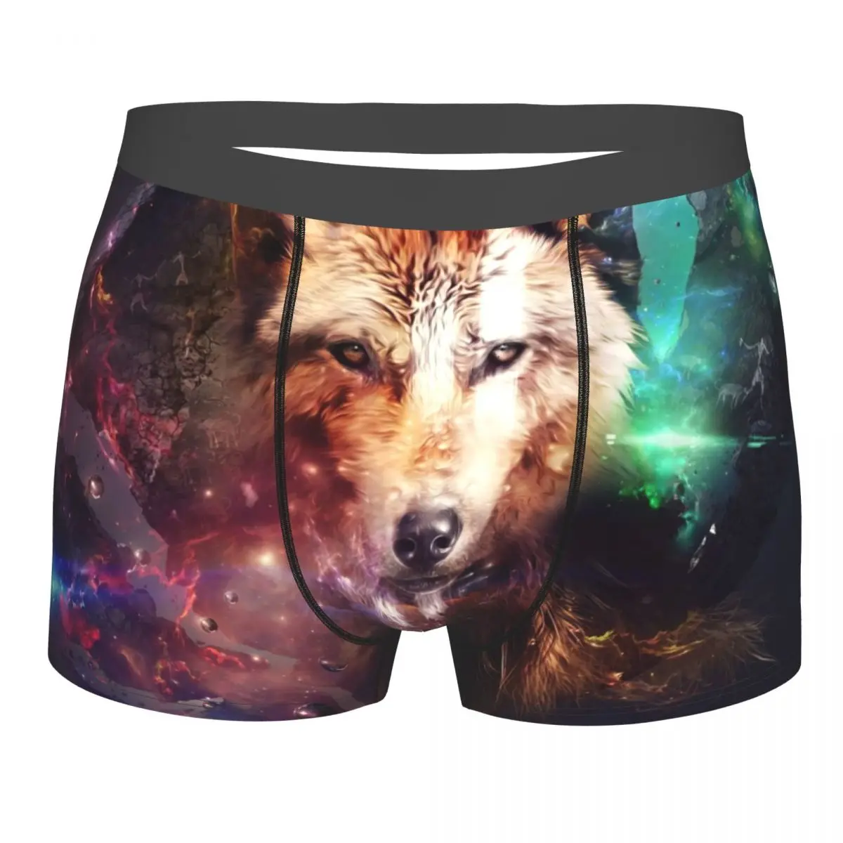 

Animal - Wolf 87 (1) Underpants Breathbale Panties Male Underwear Print Shorts Boxer Briefs