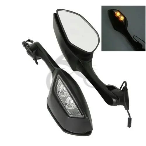 Motorcycle LED Rear view Mirrors Turn Signal Clear Lens For Kawasaki Ninja ZX10R ZX-10R ZX 10R 2016-2025 2019 2018 17 2011-2015