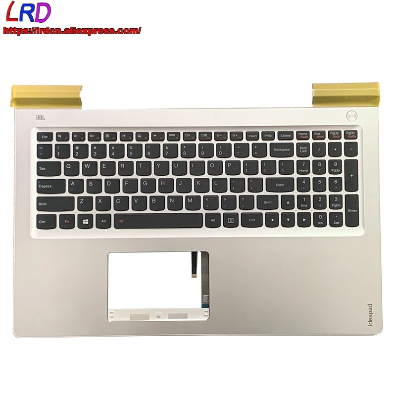 

New C Cover Upper Case Palmrest with US English Backlit Keyboard for Lenovo Ideapad 700-15ISK Laptop 5CB0K85916 SN20K28279