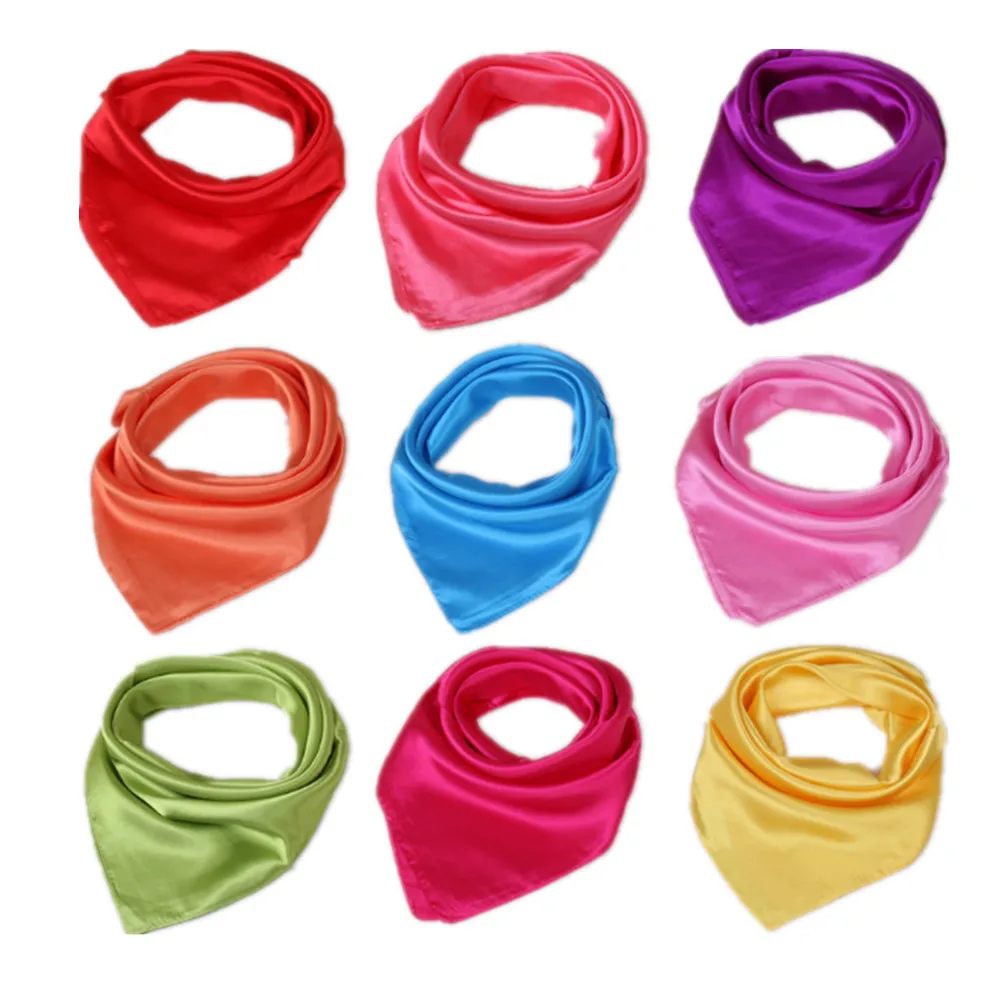 

Hot Ms. Soft Silk Square Scarf Small simple Neckerchief Head Neck Headband A95