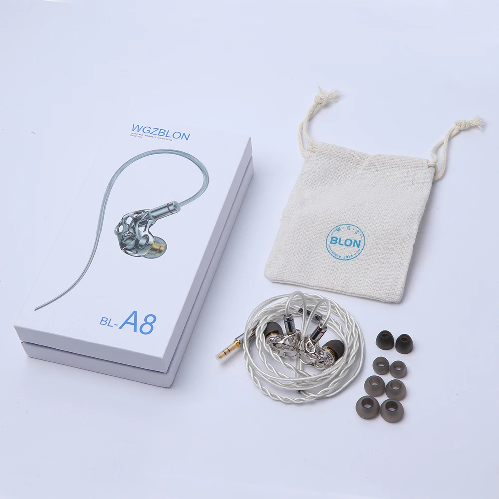 BLON BL-A8 Prometheus HiFi In-ear Earphones with 10mm Dynamic Driver, 3D-Printed Metallic Shell, Detachable 2 Pin Cable