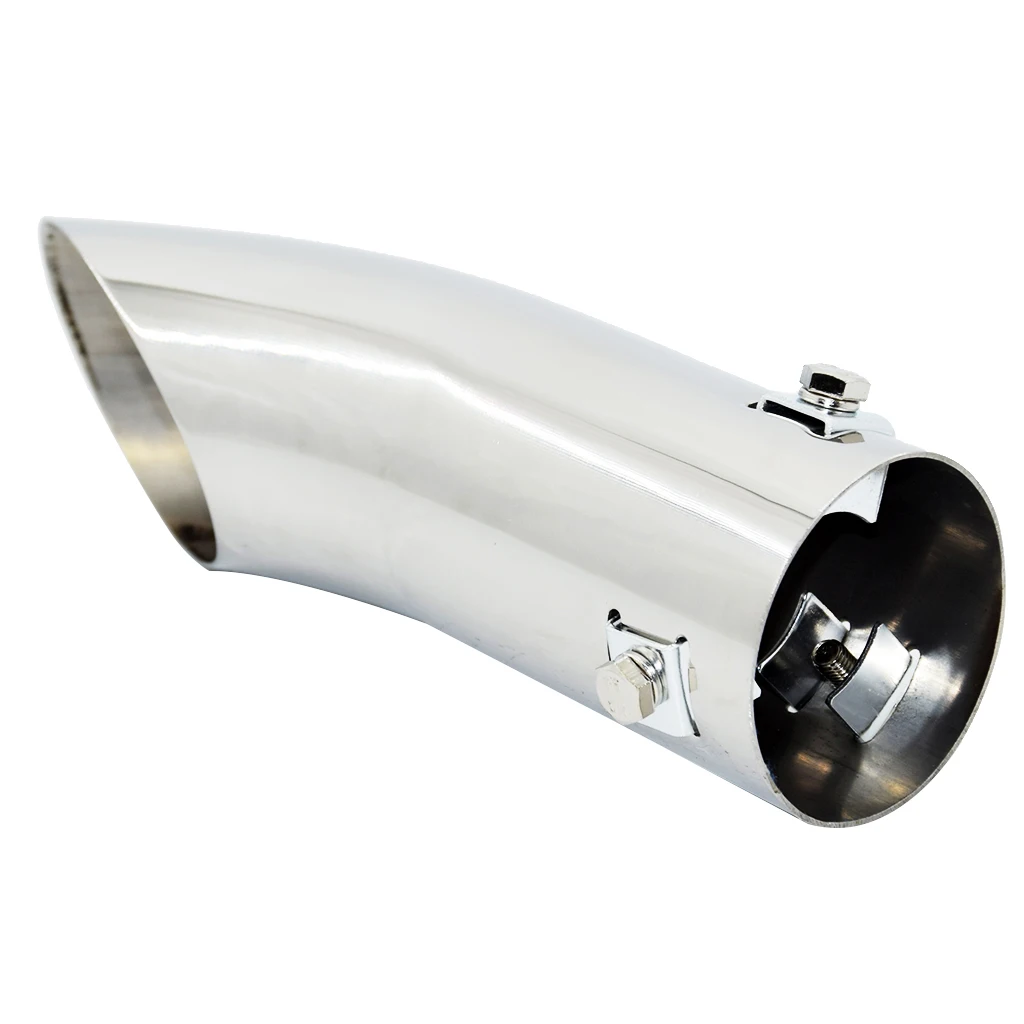 Silenciador de tubo de escape Universal de acero inoxidable para coche, puntas de extremo, 59mm