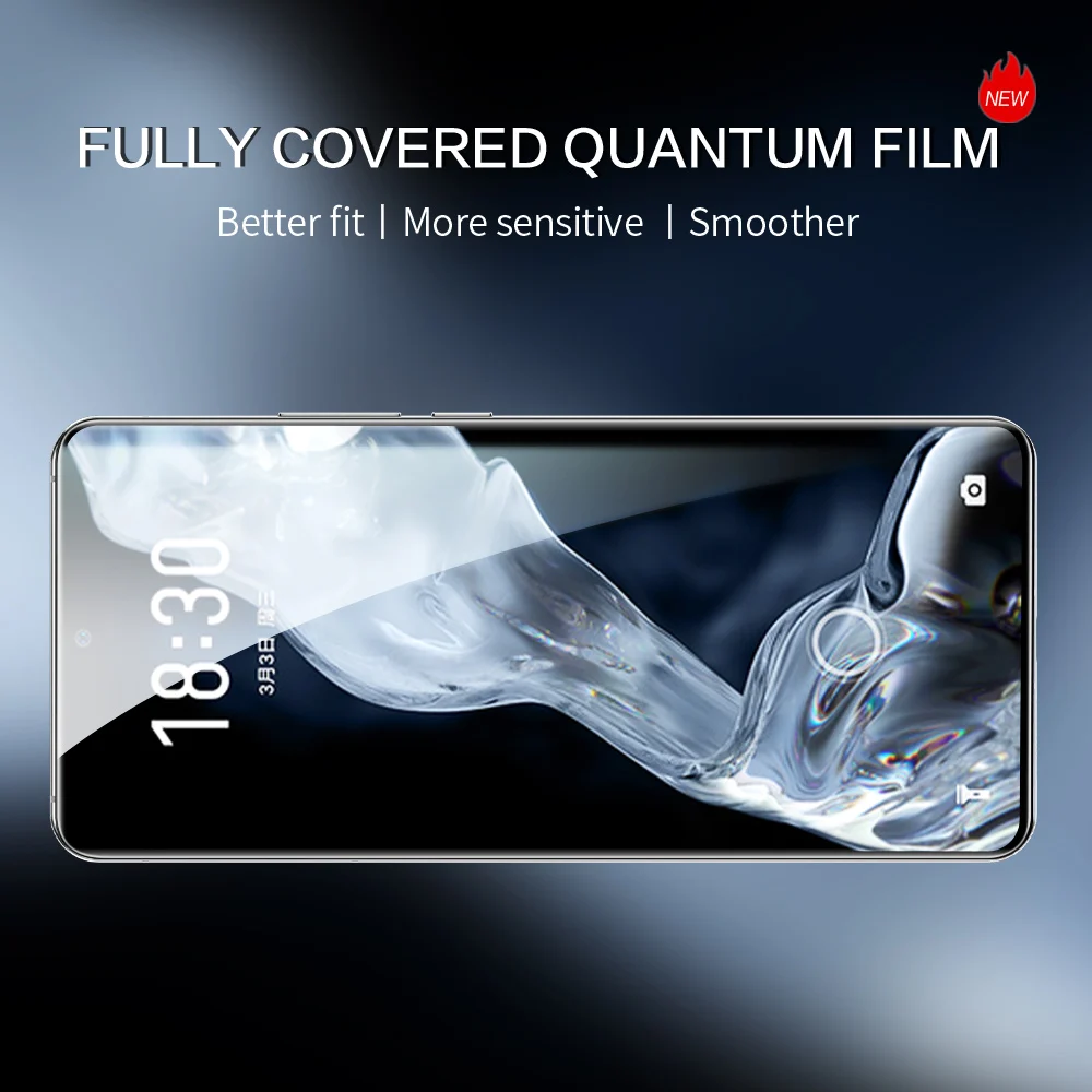 SmartDevil Screen Protectors For Meizu 18 18pro Full Coverage Quantum Film Full Glue Soft Film High Definition