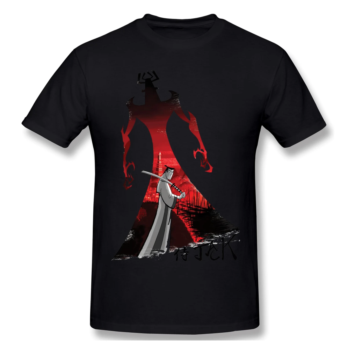 Samurai jack legal criativo casual t camisa venda quente samurai jack camiseta 100% algodão o pescoço camisetas