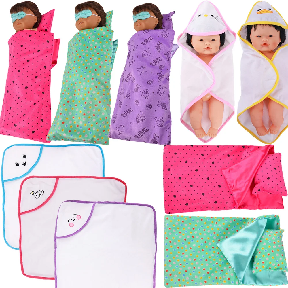 Doll Accessories Clothes,43cm Reborn Baby Doll Skirt,18inch American Doll Sleeping Bag,The Best Gift For Our Generation Of Girls