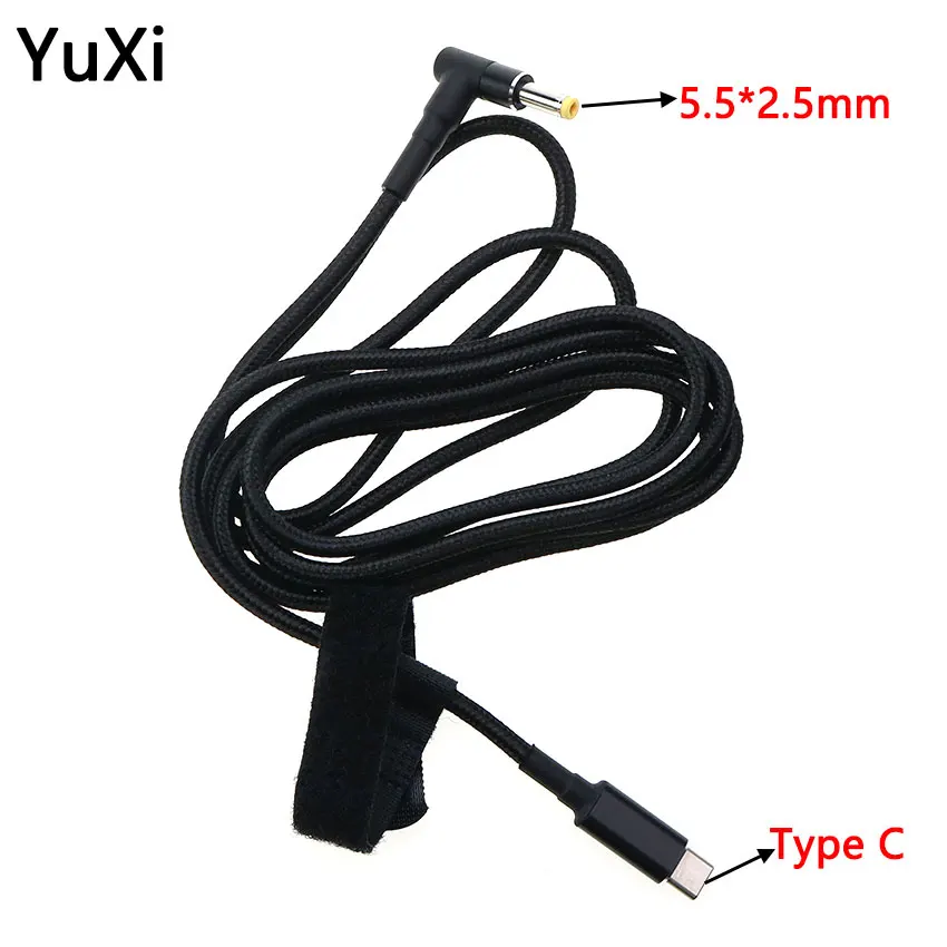 45W 65W 90W 100W USB Type C PD Charging Cable Cord USB C Plug Converter to Laptop Power Adapter Connector for Universal Laptops