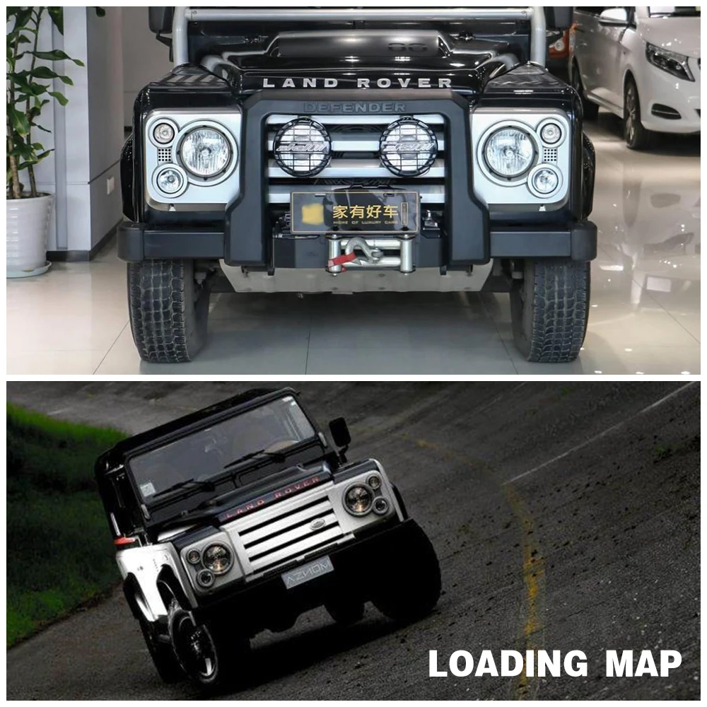 Car stying Front SVX Kit ABS Middle FRONT Grille & surrounds & Brackets For Land Rover Defender SVX Vehicle Auto Parts