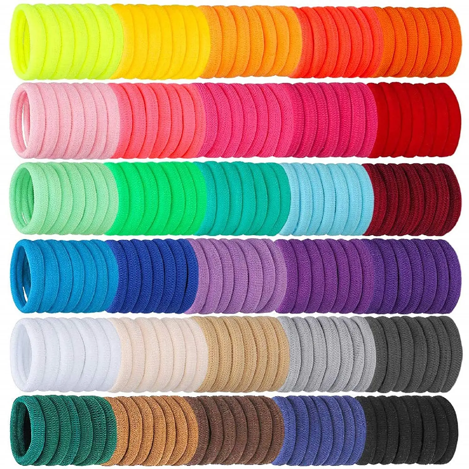 

300 Pcs Baby Hair Ties Elastic Hair Bands Multicolor Small Size Ponytail Holders for Toddlers Infants Kids(30colors)