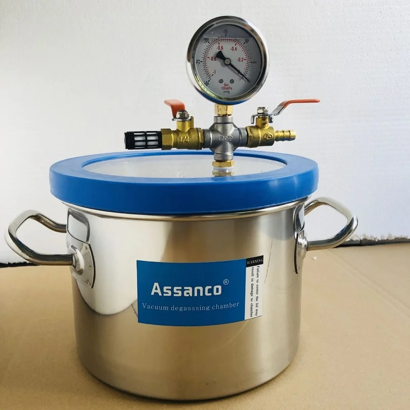 

Stainless Steel Vacuum Chamber 3 gallon / 5 gallon AB glue defoaming vacuum defoaming tank