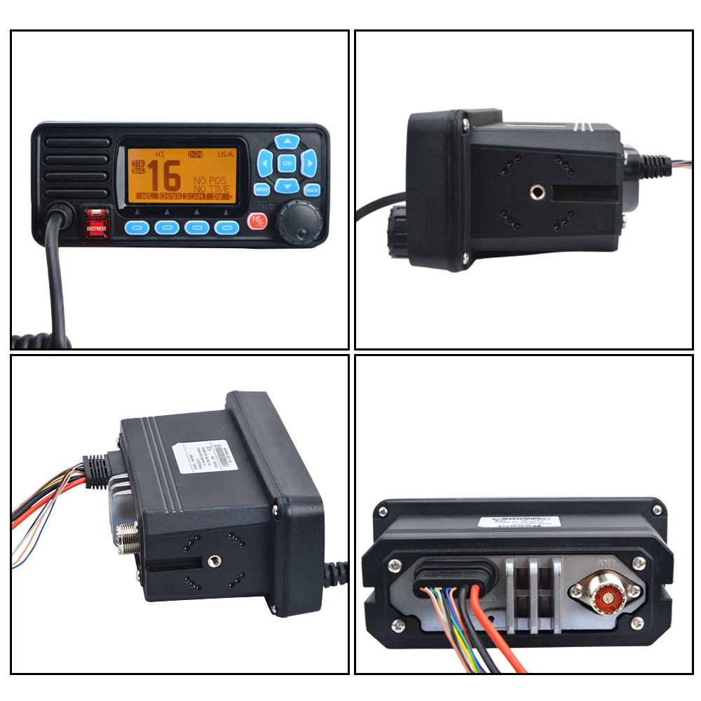 SOCOTRAN RS-509M VHF Marine Transceiver IPX7 Wateroof 25W Mobile Radio DSC Call Auto-answer