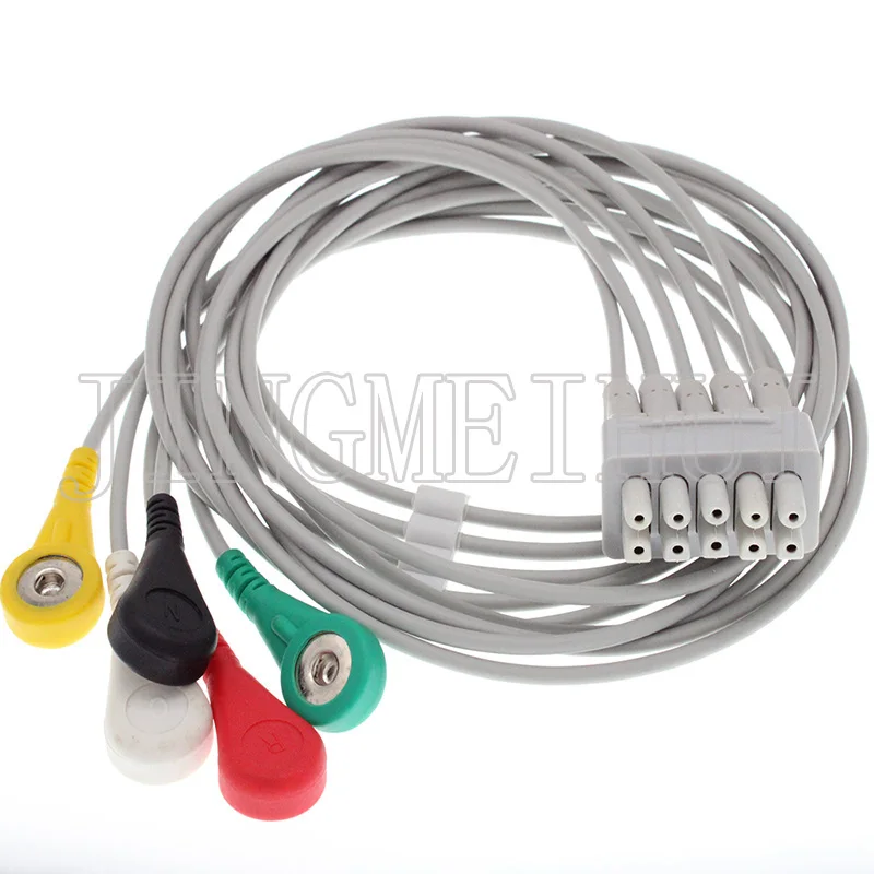 

E9008LF E9003CL E9008LJ E9003CG ECG EKG 3/5 leads electrode Leadwire for GE--Marquette