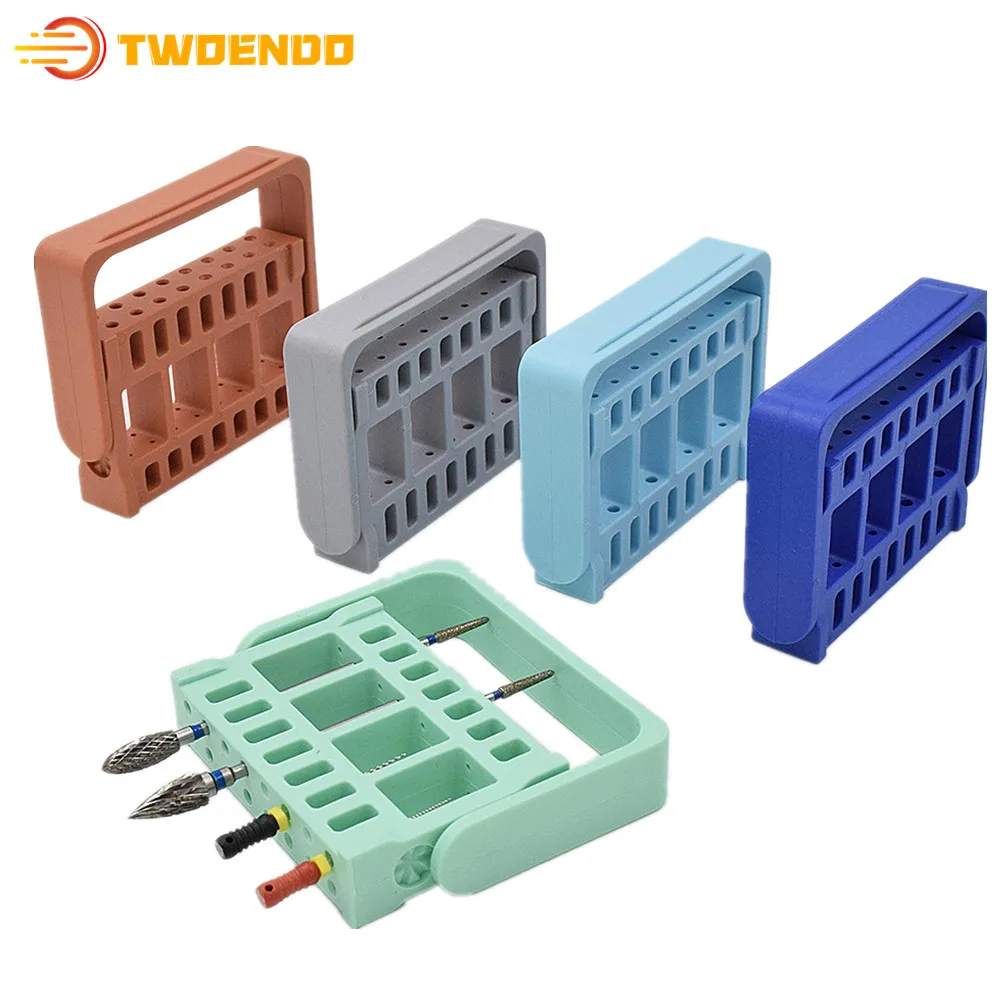 

Стоматологический держатель-диспенсер для эндофайлов и боров, 5 шт., двойного назначения, автоклавируемый блок