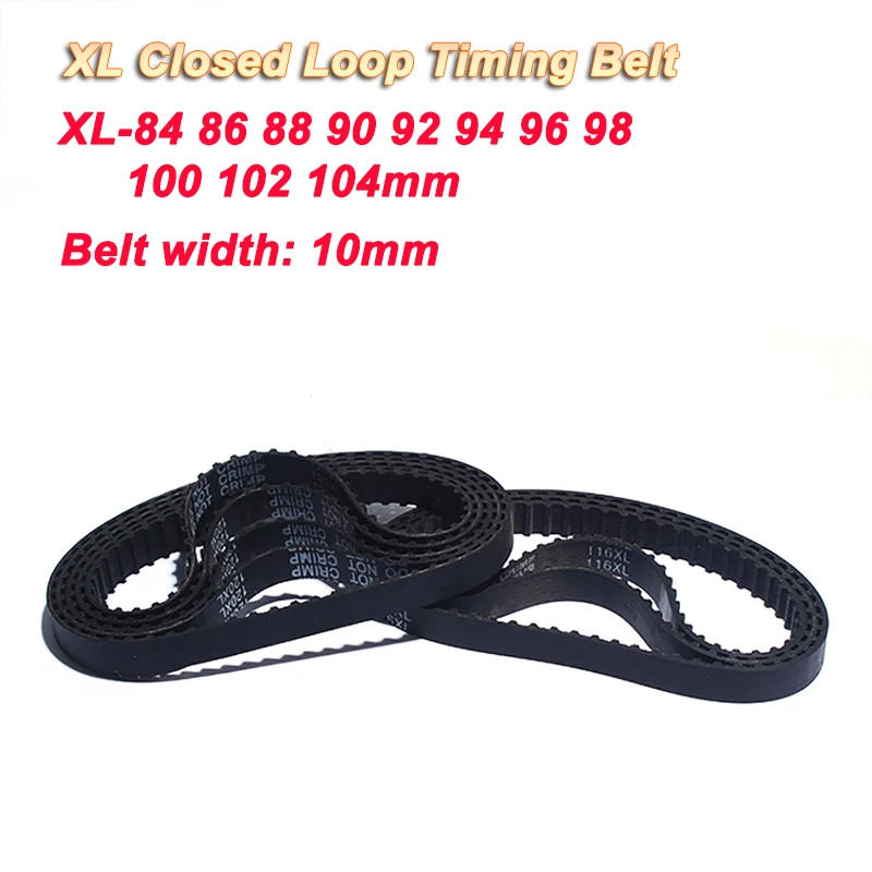 

1Pcs XL Closed Loop Timing Belt 42-52Teeth XL-84 86 88 90 92 94 96 98 100 102 104 Width 10mm 3D Printer Accessories Elevator Car