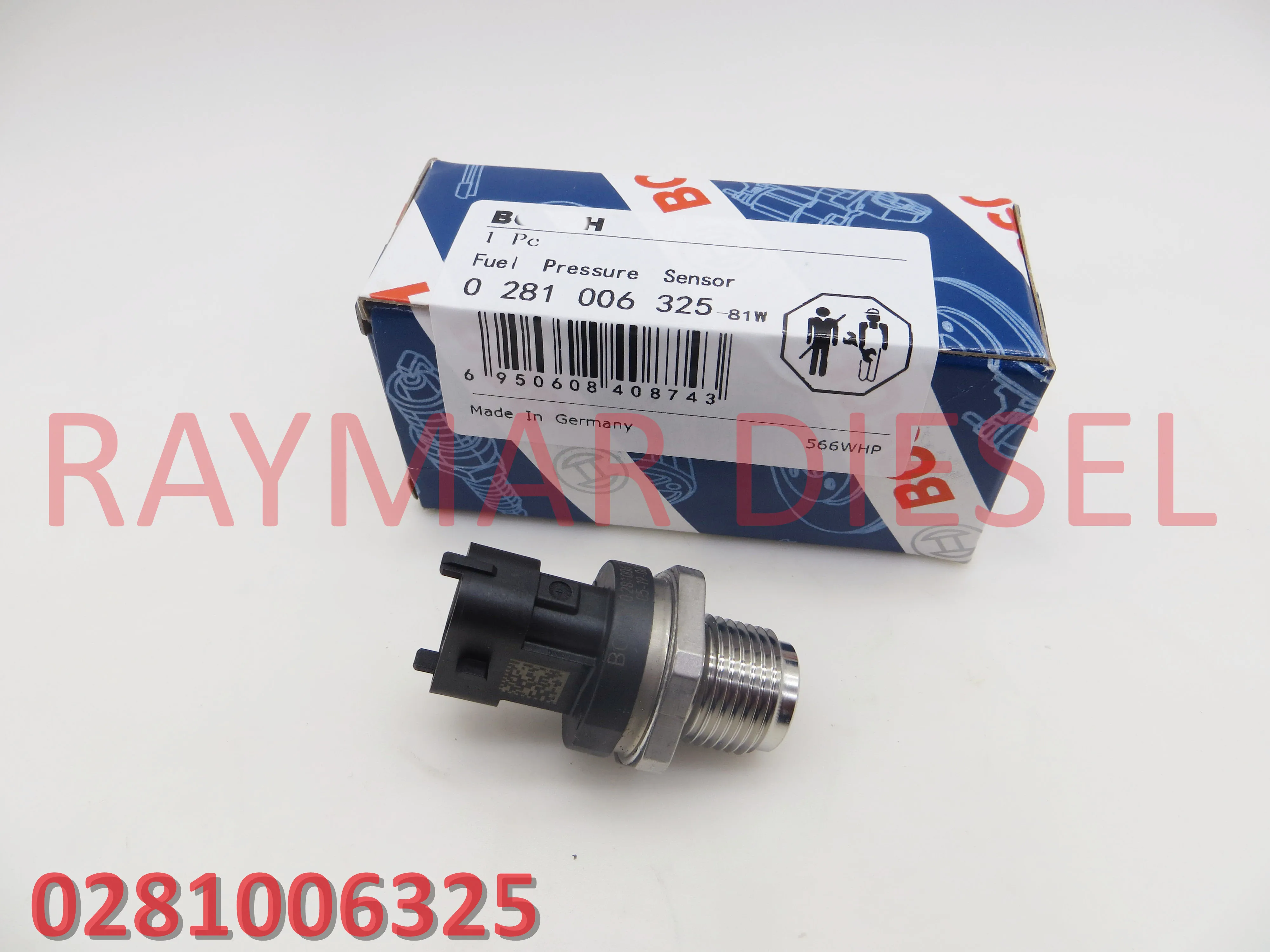 Genuine Diesel Common Rail Pressure Sensor 0281006325, 0281002851, 3974092, 1705135, 5260246, 5297641, 42567283, 42574913