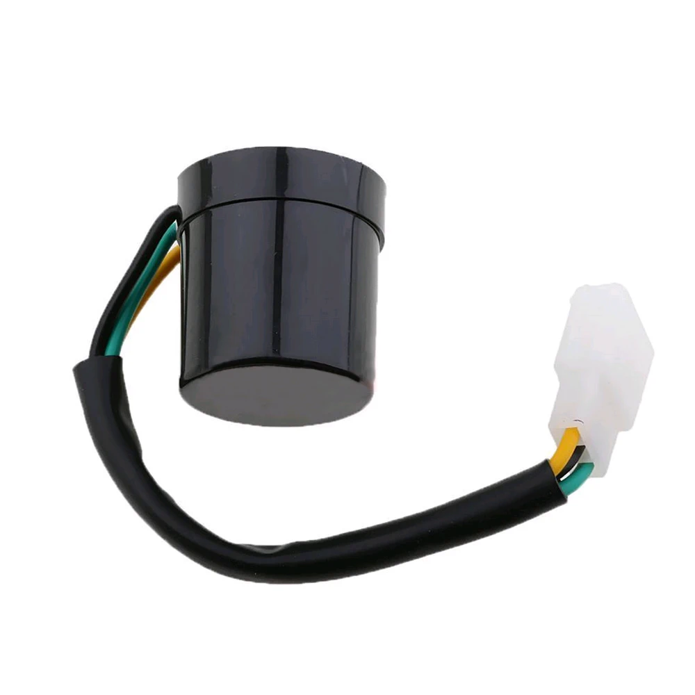 Universal Black Motorcycle Scooter Black Relay 3 PIN Round waterproof Turn Signal 12V LED Flasher Relay Blinker Durable