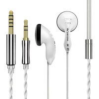 DQSM Audio Z&W Pandas PK2s Earbud In Ear Earphone Flat Head Plug Earplugs Headset HIFI Earbud 3.5 4.4mm Plug HiFi Headphones