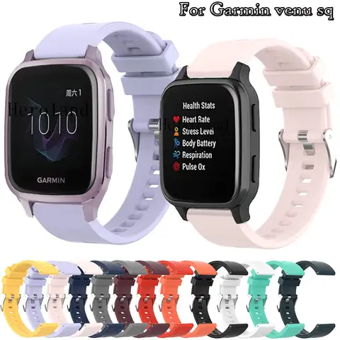 गार्मिन वेनु एसक्यू/एसक्यू 2 स्मार्ट रिस्टबैंड के लिए सिलिकॉन 20 मिमी वॉचस्ट्रैप बैंड गार्मिन वेनु/मूव3/विवोमोव ब्रेसलेट रिस्टबैंड के लिए 10 best sales गार्मिन वेनु 2s - №8