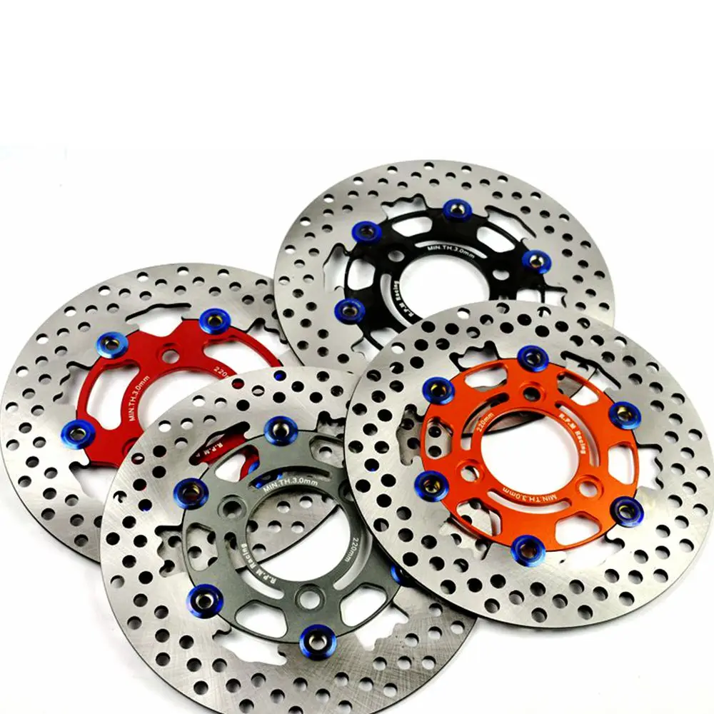 Universal 3 hole RPM aluminum alloy floating disc motorcycle brake pad 220mm disc brake with 70mm hole distance