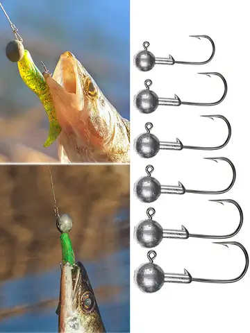 JYJ 1g 2g 3g 4g 5g 10g 20g 22g 25g 28g crank Jig head hook fishing hook head Jig lure hard bait soft worm jig hook for fishing